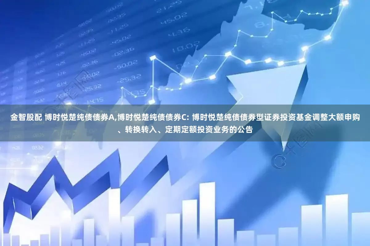 金智股配 博时悦楚纯债债券A,博时悦楚纯债债券C: 博时悦楚纯债债券型证券投资基金调整大额申购、转换转入、定期定额投资业务的公告